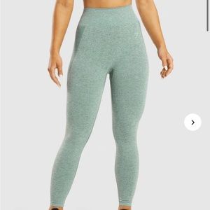 Gymshark FLEX HIGH WAISTED LEGGINGS in Studio Green Marl